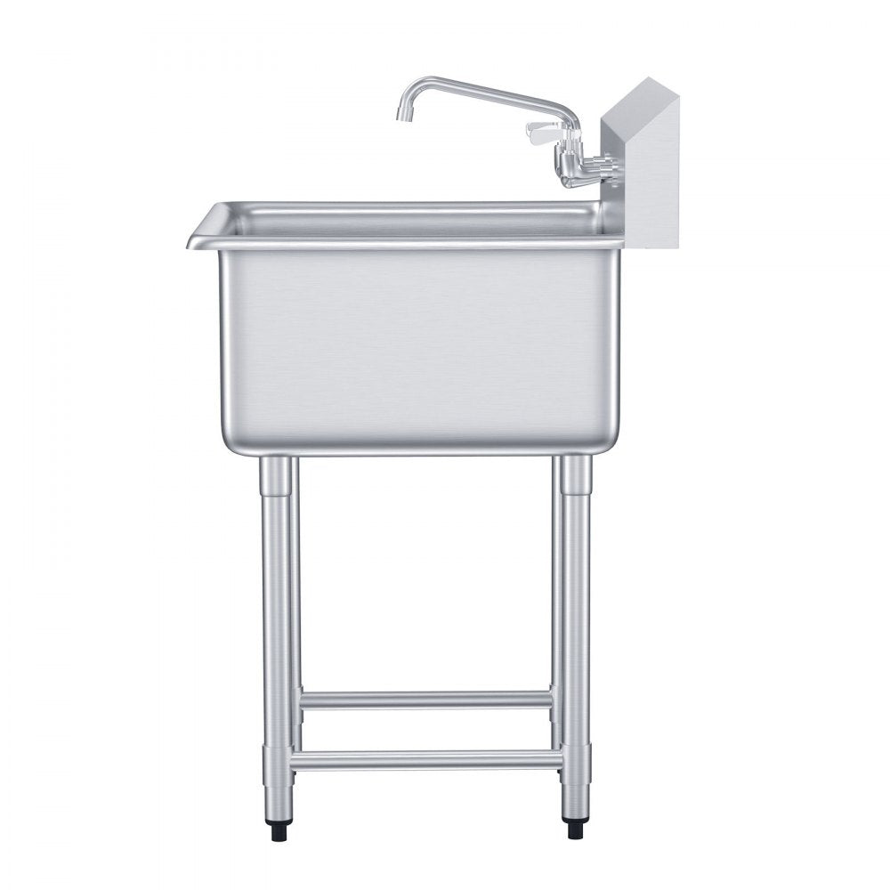S1C-242413 - Durable Stainless Steel Prep Sink for Commercial Use