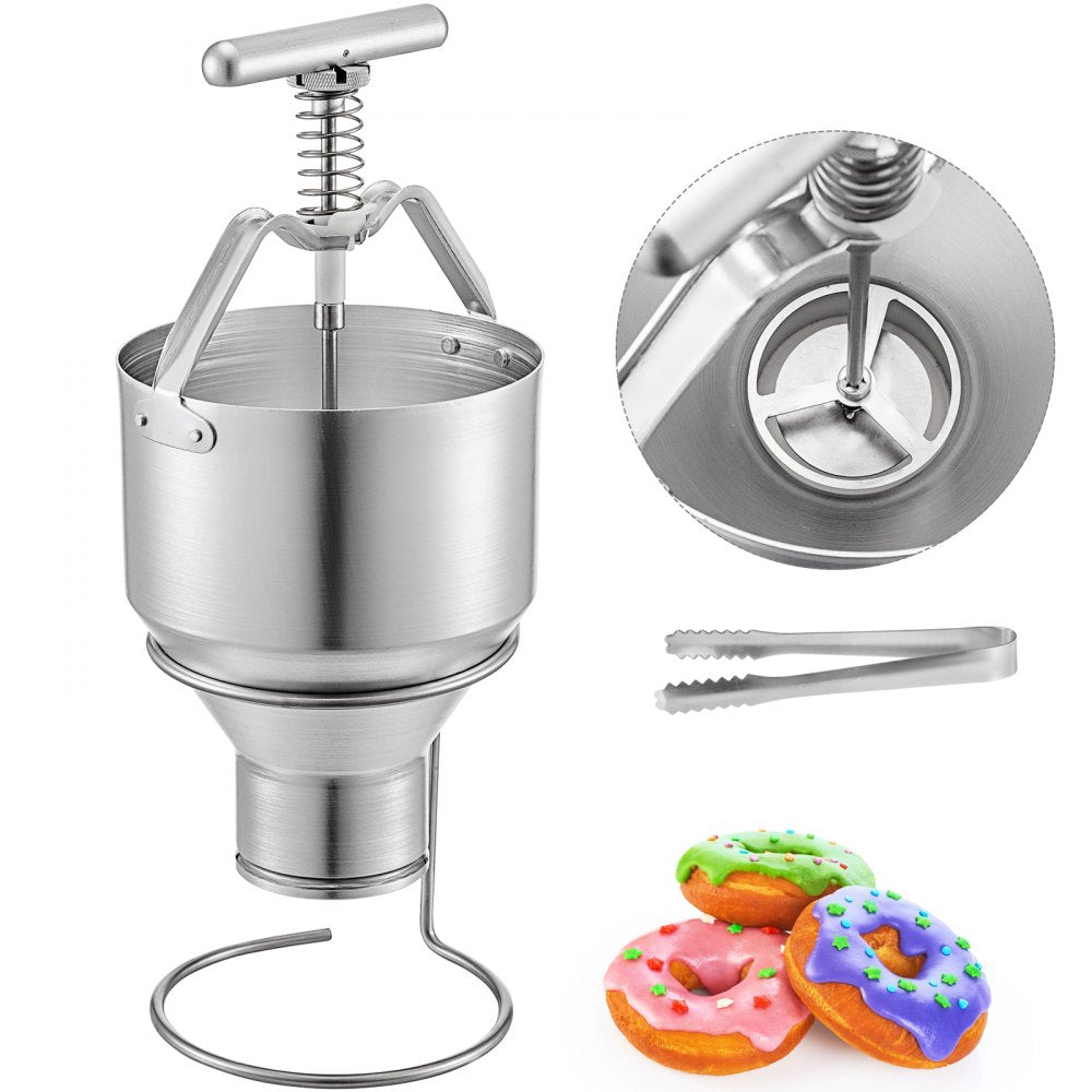 010572100645 - 5L Manual Donut Dispenser, Food-Grade Aluminum, Compact Design