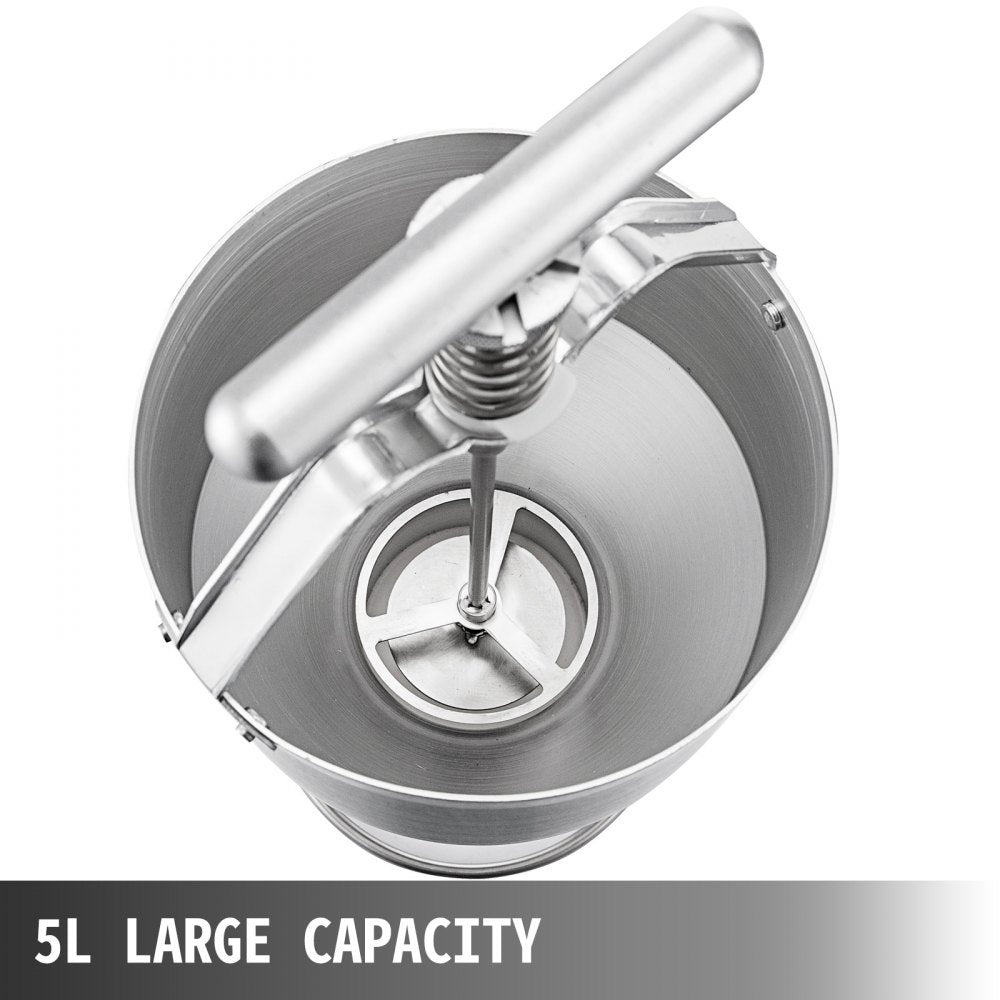 010572100645 - 5L Manual Donut Dispenser, Food-Grade Aluminum, Compact Design