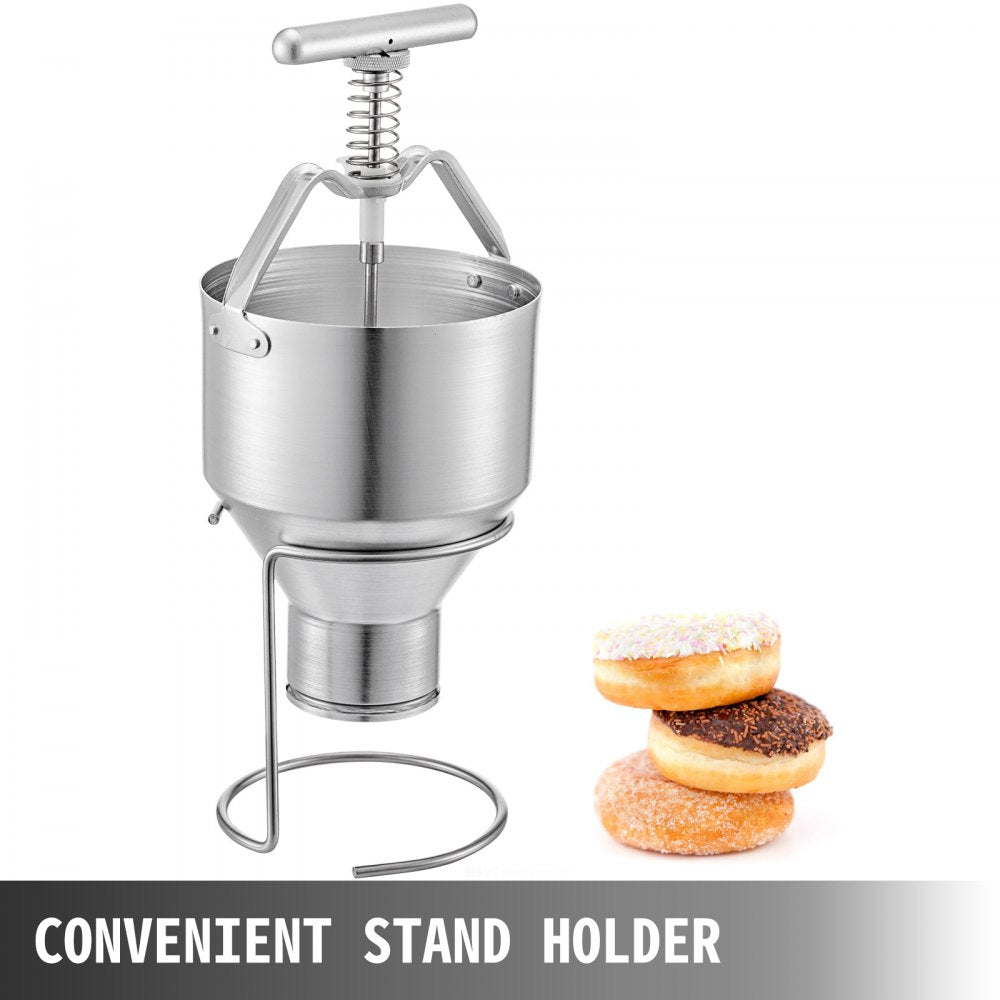 010572100645 - 5L Manual Donut Dispenser, Food-Grade Aluminum, Compact Design