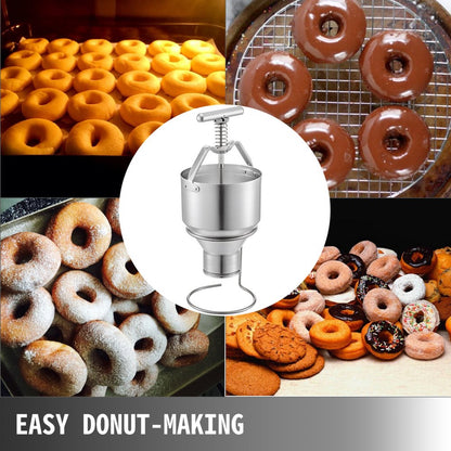 010572100645 - 5L Manual Donut Dispenser, Food-Grade Aluminum, Compact Design