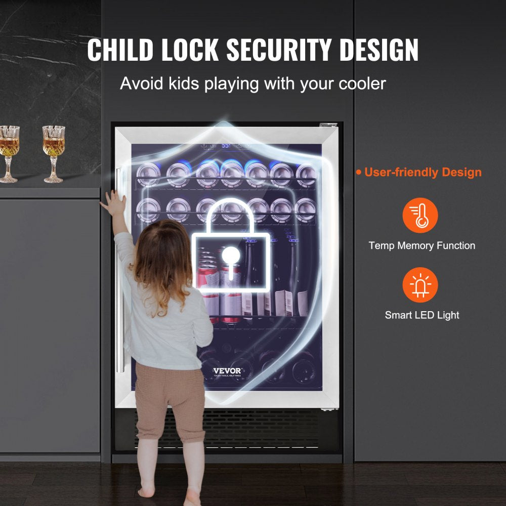 SC-146W - 24" Frost-Free Beverage Refrigerator for Home & Business