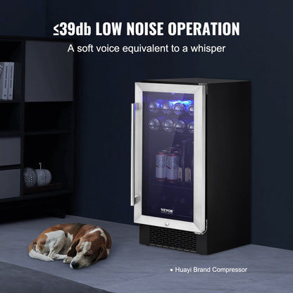 SC-90W - Efficient 96-Can VEVOR Wine Cooler with Frost-Free Air System