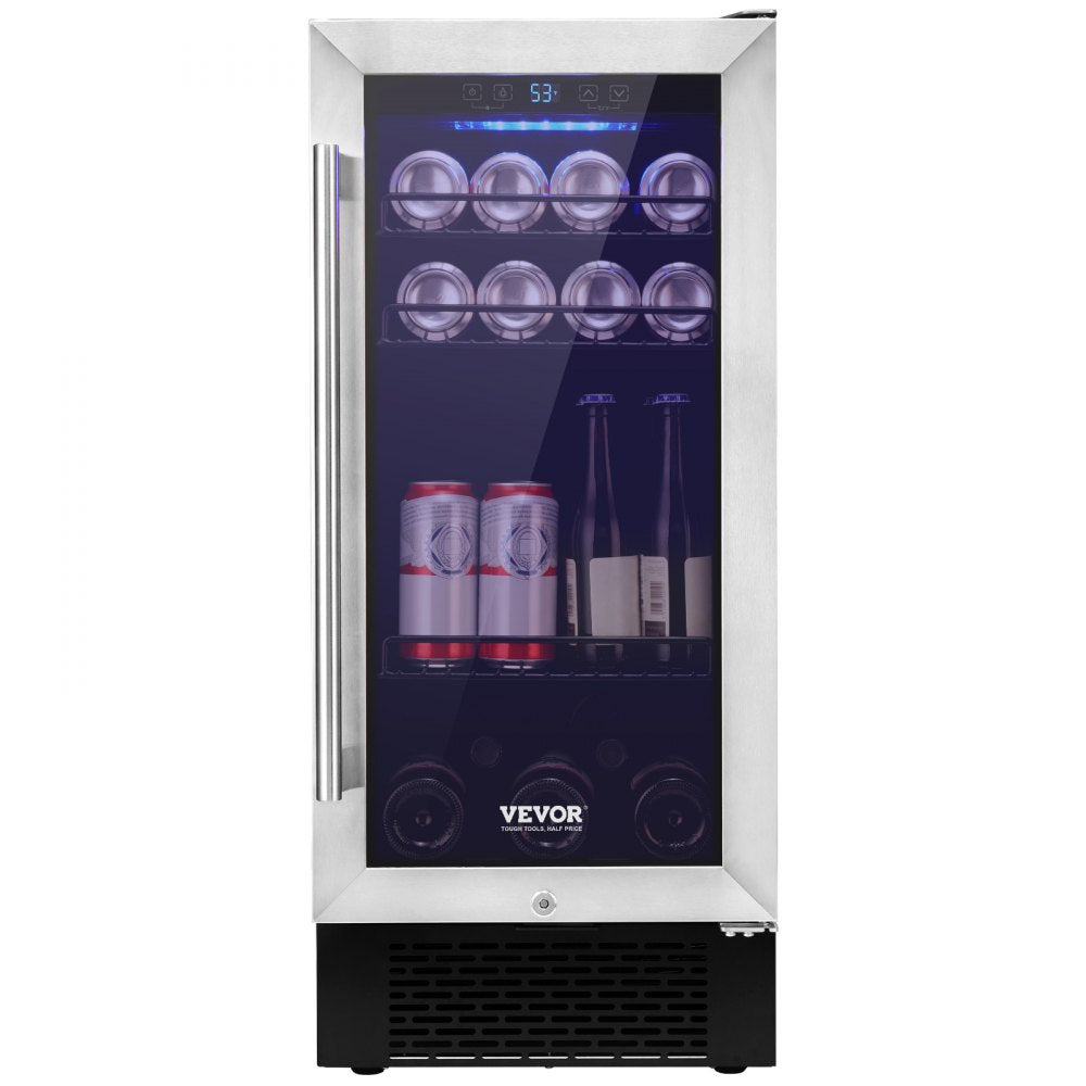 SC-90W - Efficient 96-Can VEVOR Wine Cooler with Frost-Free Air System