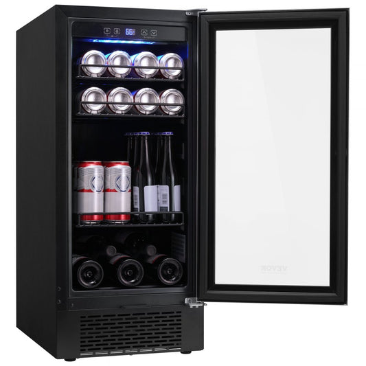 SC-90W - Efficient 96-Can VEVOR Wine Cooler with Frost-Free Air System