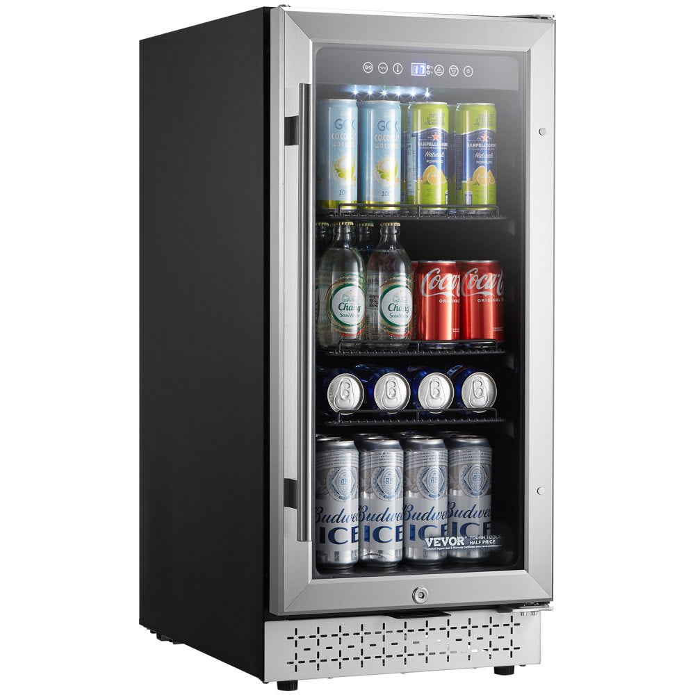 YC-100C - 88 Can Built-In Beverage Cooler with Glass Door Cooling