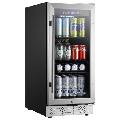 YC-100C - 88 Can Built-In Beverage Cooler with Glass Door Cooling