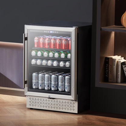 YC-150A - Built-in Beverage Cooler with Glass Door, Rapid Cooling 37-65℉