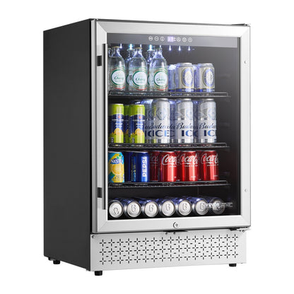 YC-150A - Built-in Beverage Cooler with Glass Door, Rapid Cooling 37-65℉