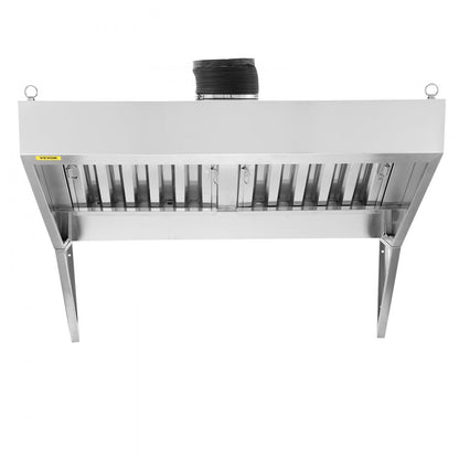 010726834084 - 5FT Stainless Steel Exhaust Hood with Powerful Suction