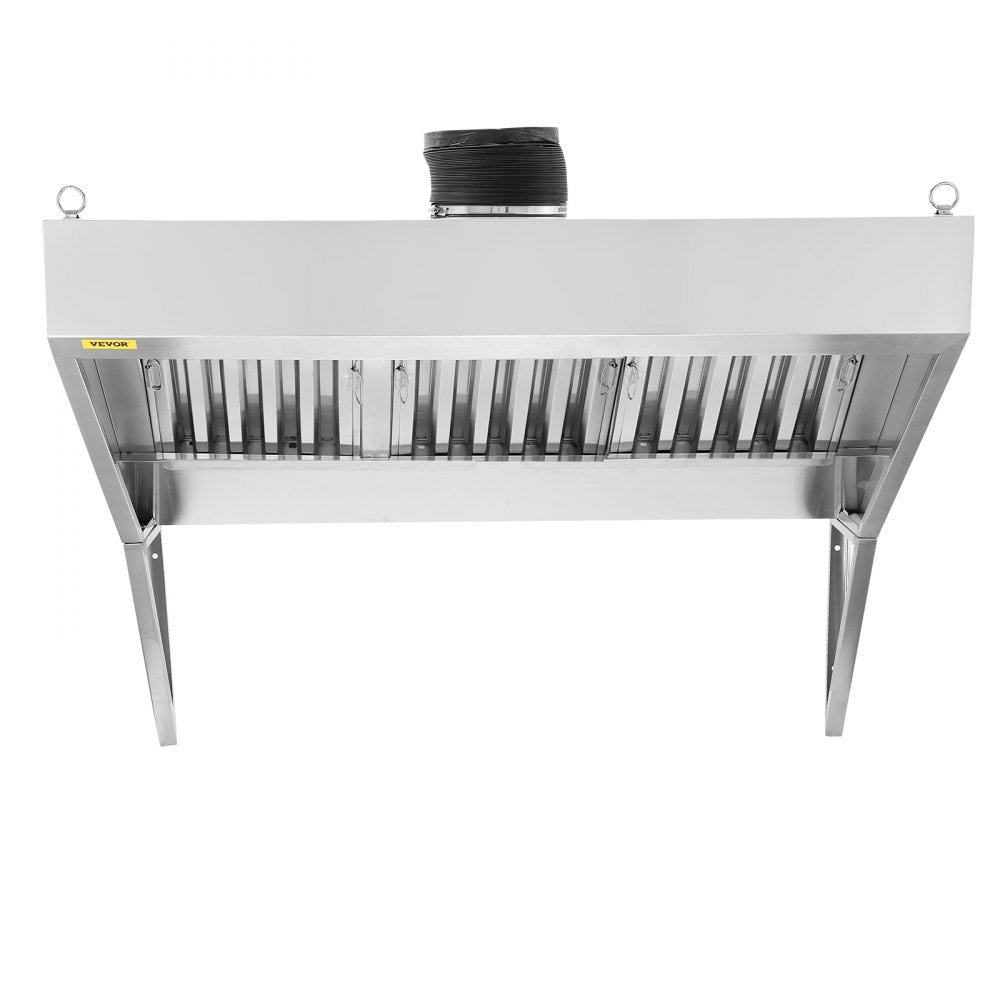 010194382200 - 6FT Durable Stainless Steel Exhaust Hood for Kitchens