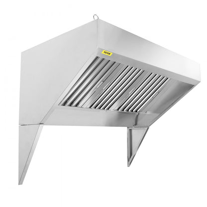 010788415370 - 82.67" Stainless Steel Exhaust Hood for Food Trucks