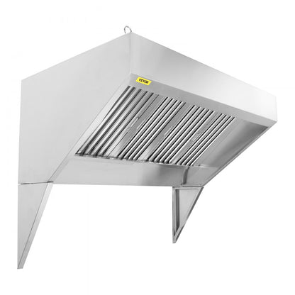 010252783283 - Compact 9FT Stainless Steel Exhaust Hood for Food Trucks