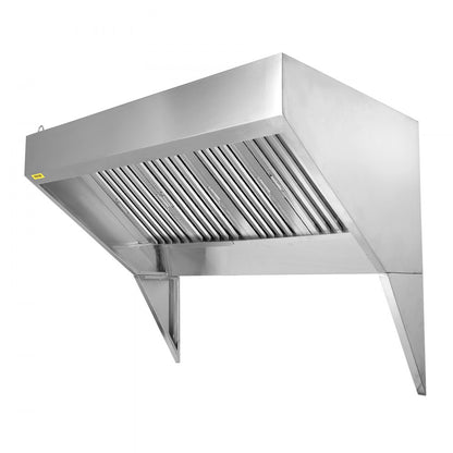 010252783283 - Compact 9FT Stainless Steel Exhaust Hood for Food Trucks