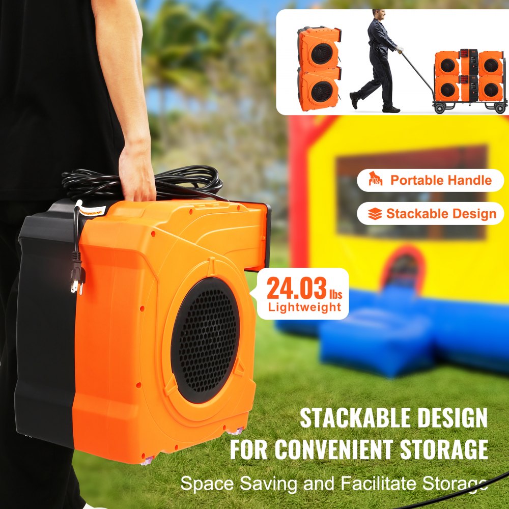 S-U15 Multi - 1500W Lightweight Inflatable Blower for Bounce Houses