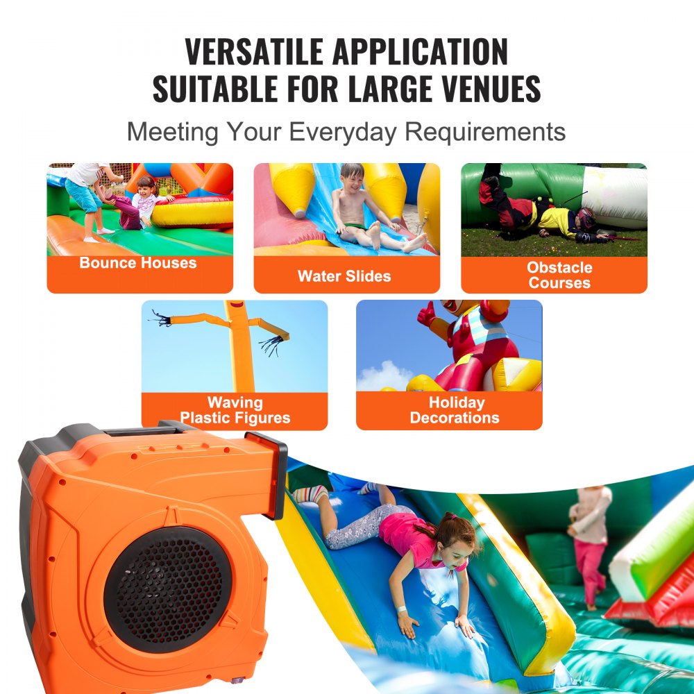 S-U15 Multi - 1500W Lightweight Inflatable Blower for Bounce Houses