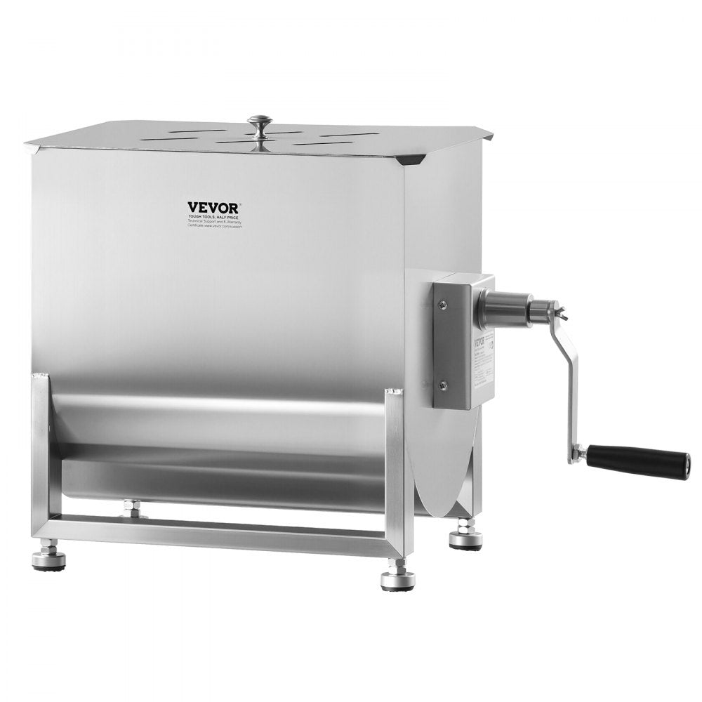 BX-40 - 80L SUS201 Stainless Steel Manual Meat Mixer with Adjustable Feet
