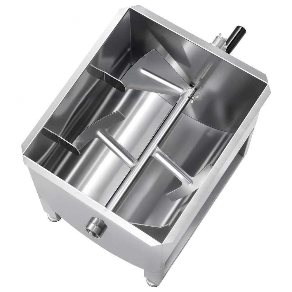 BX-40 - 80L SUS201 Stainless Steel Manual Meat Mixer with Adjustable Feet