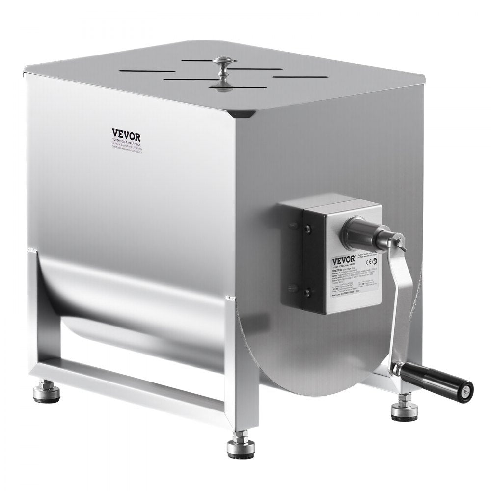 BX-40 - 80L SUS201 Stainless Steel Manual Meat Mixer with Adjustable Feet