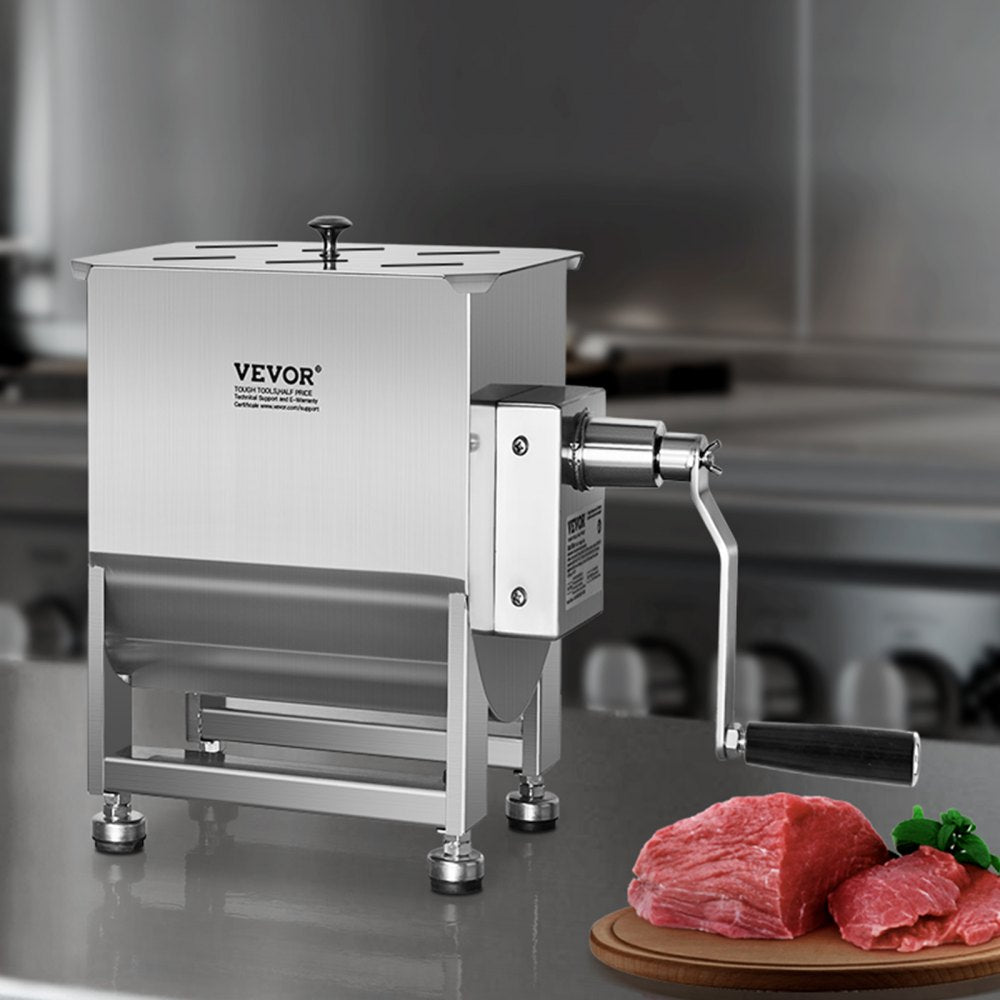 BX-10 - 15LB Stainless Steel Meat Mixer for Sausage and Delicacies