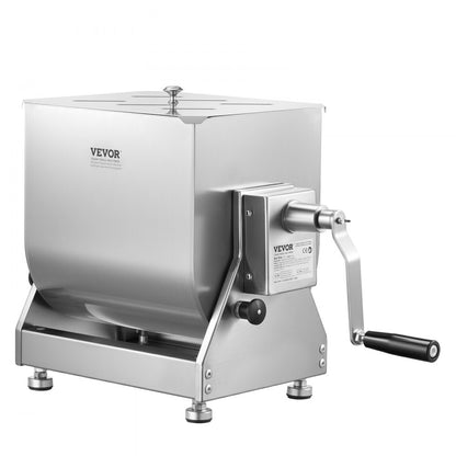 BX-30T - 60L Stainless Steel Manual Meat Mixer with Tilting Design