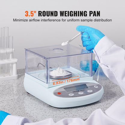 HZ5003 - Precision 500g Analytical Balance with High-Def Display and Stainless Tray