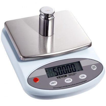 HZ-B30002 - VEVOR 3000g Lab Scale with 6.93" Stainless Steel Tray