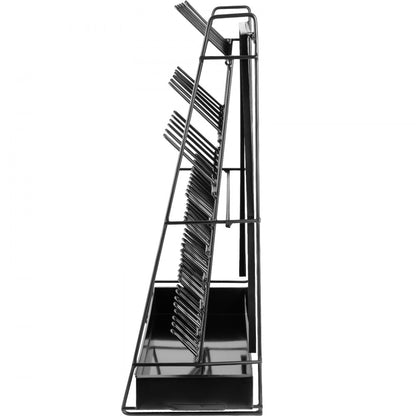 90PEGS - VEVOR 90-Peg Steel Drying Rack with Drain Pan and Beaker Brush