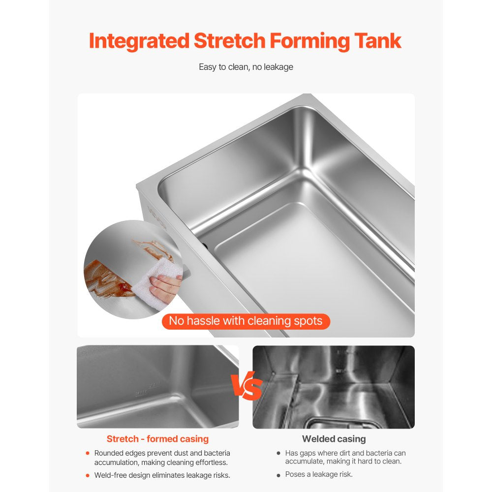 M-112 - 5-Pan Stainless Steel Food Warmer with Dry-Burn Protection 15.3QT
