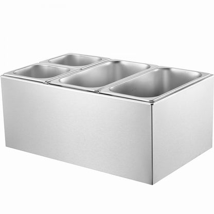 M-112 - 4-Pan Stainless Steel Food Warmer with Temp Control 16.4QT
