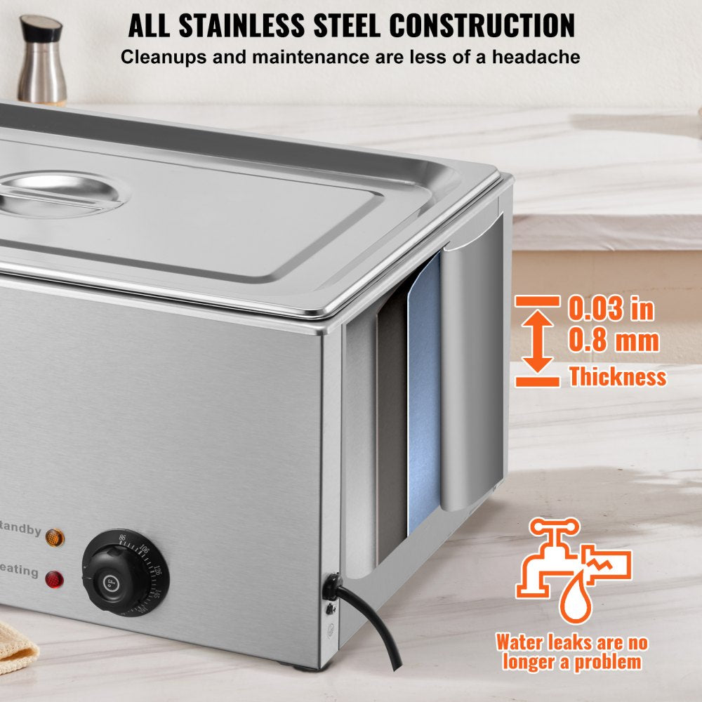 M-112 - 19Qt Stainless Steel Electric Food Warmer with Temperature Control