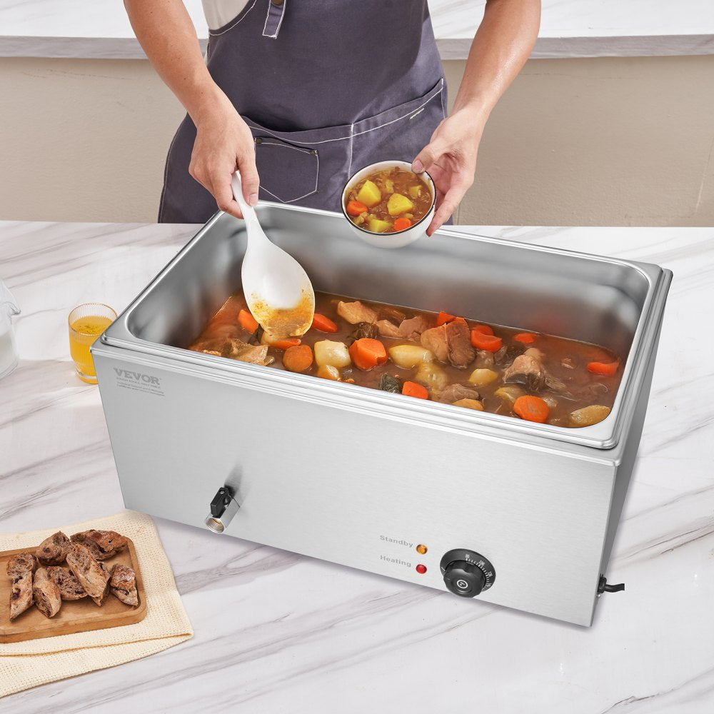 M-112 - 19Qt Stainless Steel Electric Food Warmer with Temperature Control