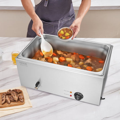 M-112 - 19Qt Stainless Steel Electric Food Warmer with Temperature Control
