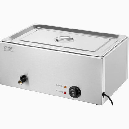 M-112 - 19Qt Stainless Steel Electric Food Warmer with Temperature Control