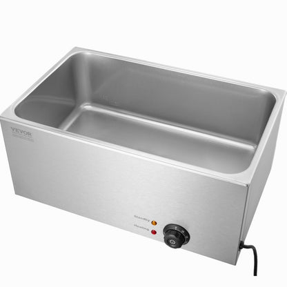 M-100 - 19Qt Stainless Steel Food Warmer with Dry-Burn Protection