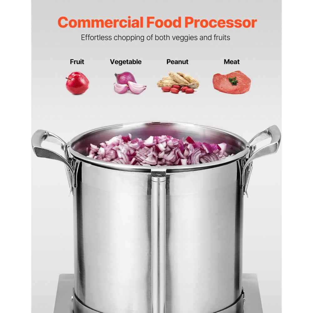 SC-7310 - 10.6QT Stainless Steel Food Processor with S-Shaped Blades
