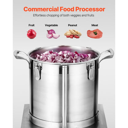 SC-7315 - 15.9QT Stainless Steel Food Processor with Powerful 1400W Motor