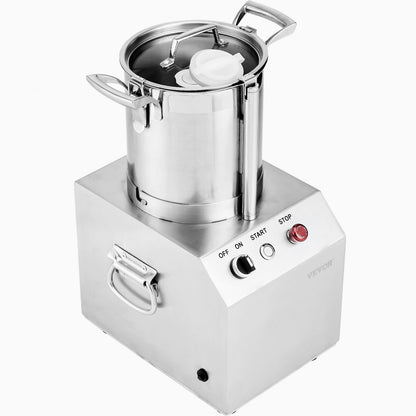 SC-7304 - 4.3QT Stainless Steel Food Processor with Powerful 550W Motor