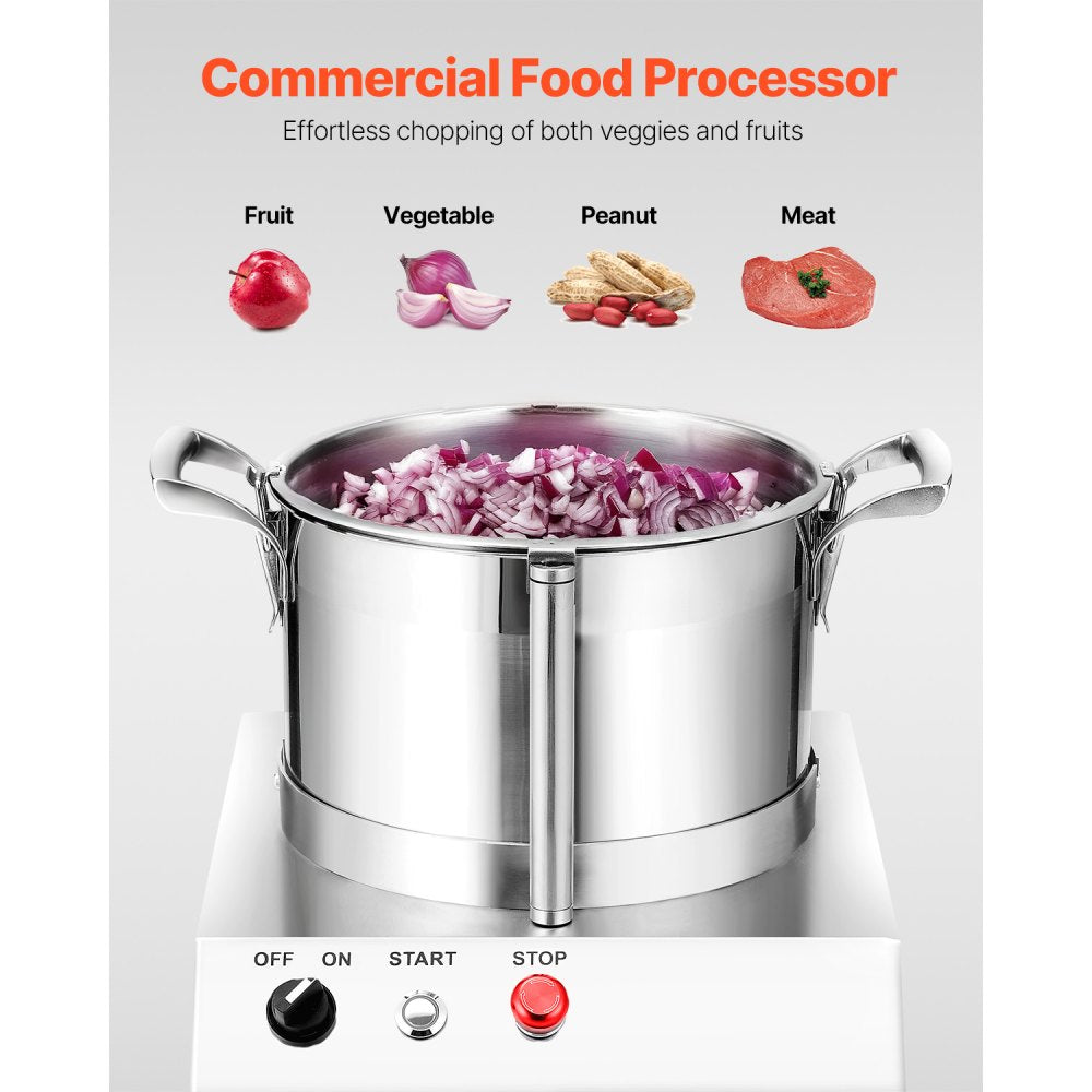 SC-7306 - 6.3QT Stainless Steel Food Processor with S-Blades