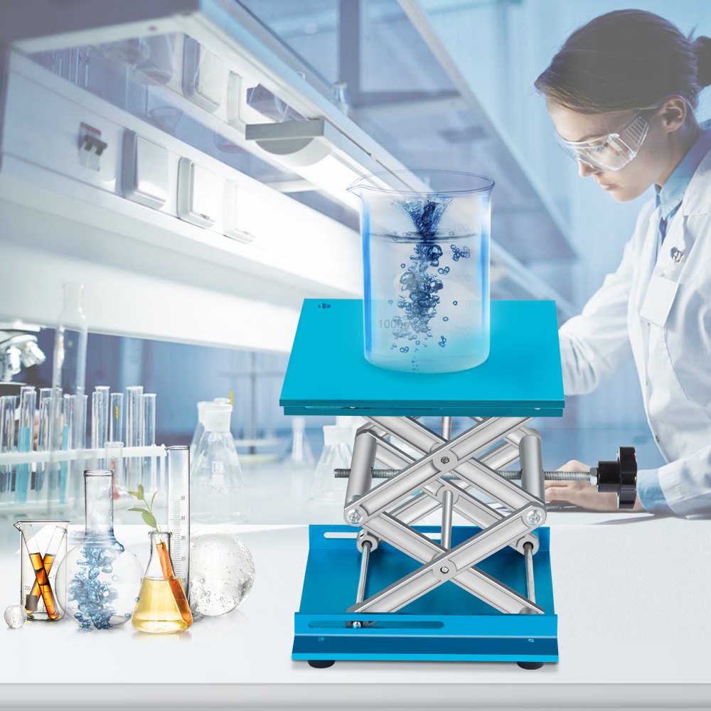 8 in Lab Jack - Durable Aluminum Lab Lift with 2.4"-12" Height Adjustment