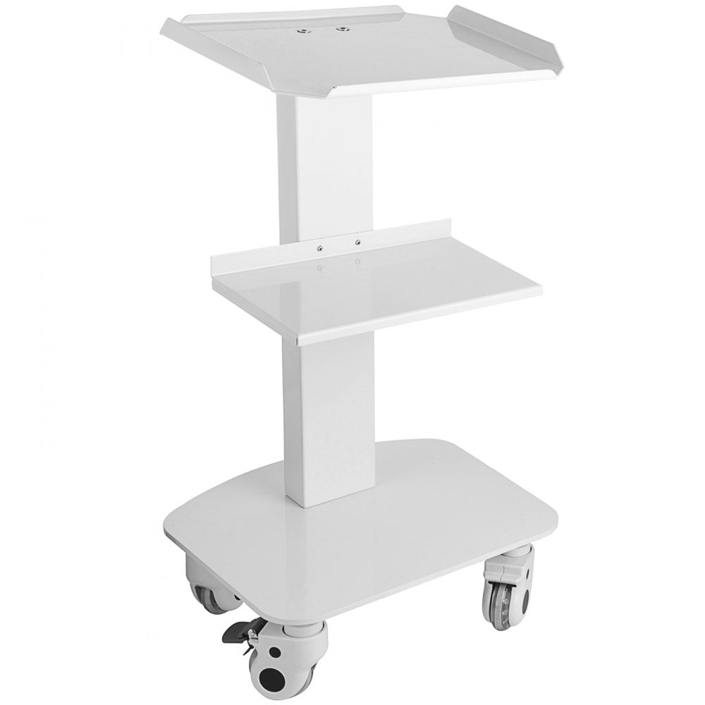 010478150282 - Stainless Steel 3-Shelf Utility Cart with Locking Casters