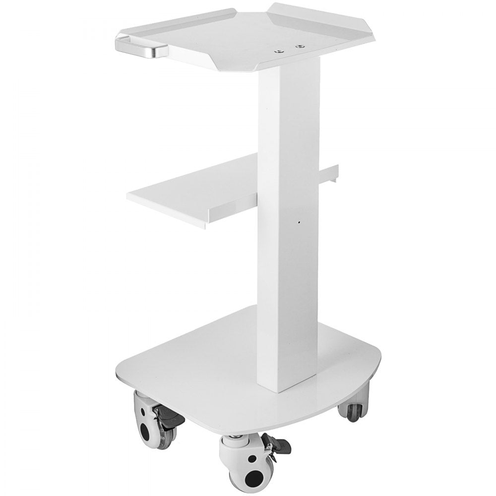010478150282 - Stainless Steel 3-Shelf Utility Cart with Locking Casters