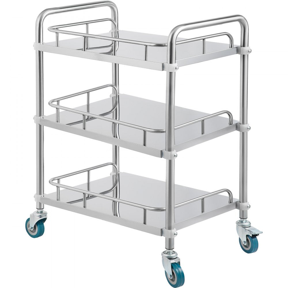 010171054581 - Stainless Steel Lab Cart, 23.4" x 15.6", 220 lbs Capacity