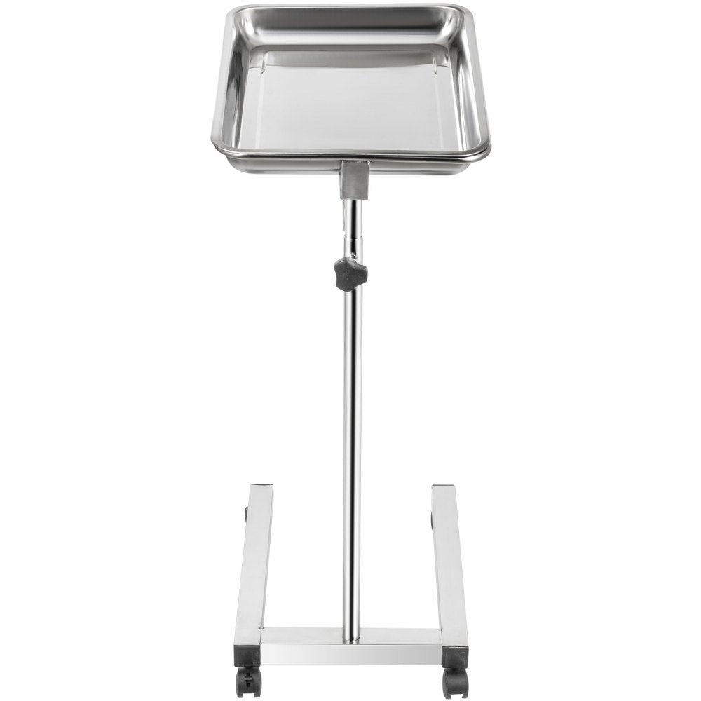 010122479051 - 32-51" Stainless Steel Adjustable Mayo Stand with Removable Tray
