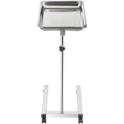 010122479051 - 32-51" Stainless Steel Adjustable Mayo Stand with Removable Tray
