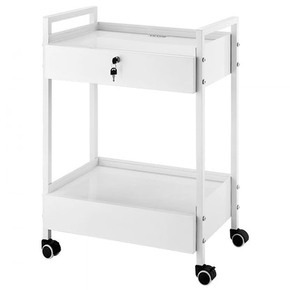 K-SH004 - Durable Stainless Steel Lab Cart, 24.21"x14.96"x33.46"