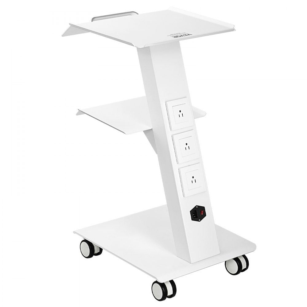 K-SH001 - 3-Layer Steel Lab Trolley, 220 lbs Capacity
