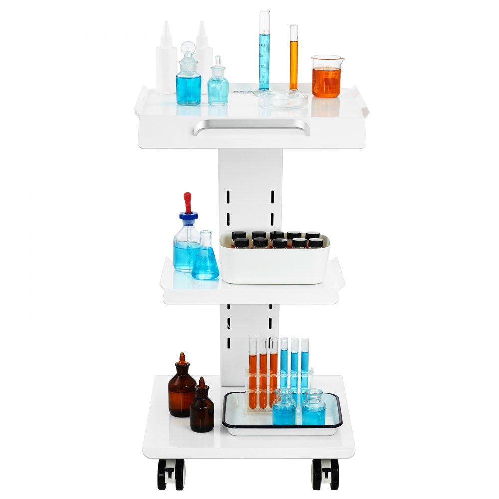 K-SH001 - 3-Layer Steel Lab Trolley, 220 lbs Capacity