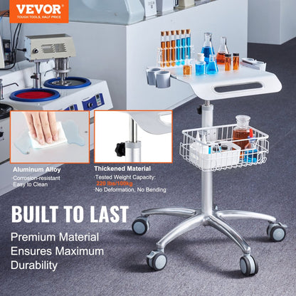 K-SH003 - Versatile 19.09"x16.73" Height Adjustable Medical Cart