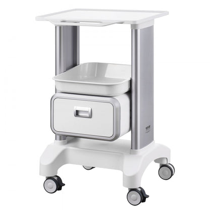 Y-1T1C - 2-Tier Lab Cart, 18.3"x18"x29.75", Heavy-Duty ABS Construction